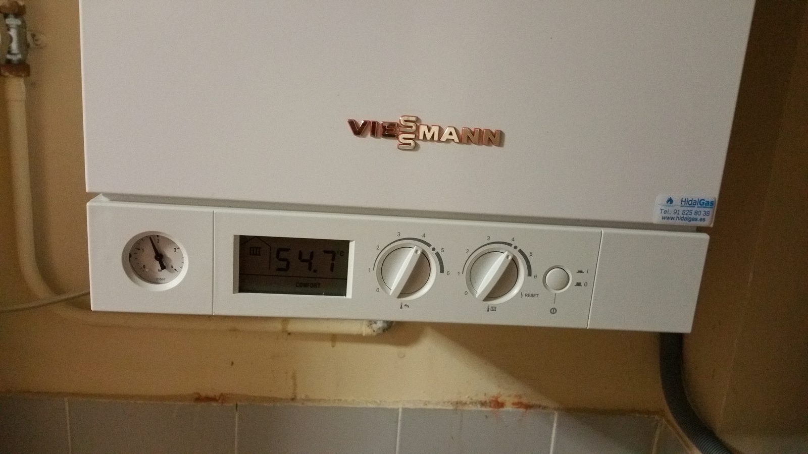 Caldera Vaillant en servicio
